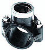 Klemzadels / aanboorzadels voor Pe en PVC buis