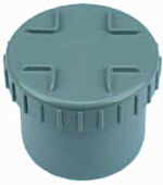 PVC Lijmdop met schroefdraad