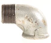 Gegalvaniseerd stalen knie binnendraad x buitendraad