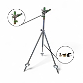 Geka driepoot professioneel sectorsproeier met aansluitingen