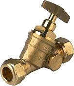 Stopkraan aftap knel |22 mm