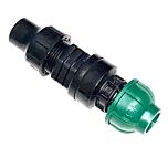 Overgangskoppeling PE 16mm naar druppelslang