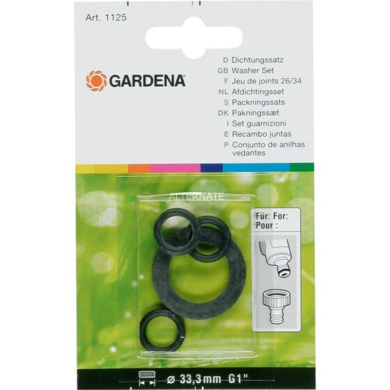GARDENA Set rubberringen Ø33,3mm (G1")