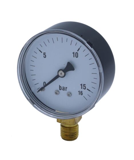 Manometer 0-16 bar 63 1/4" o.a.