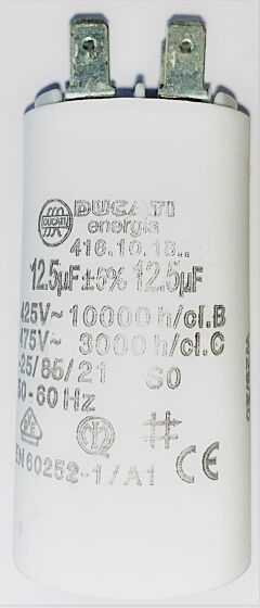 Condensator 12.5 uF met steker