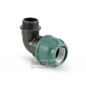 L-Stuk Tyleen koppeling | PE - buitendraad (knie)