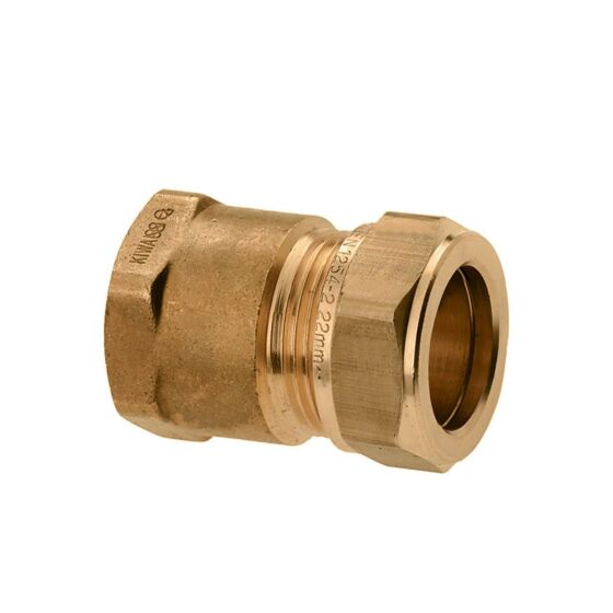 Knelkoppeling 22mm x 3/4" bi.dr.