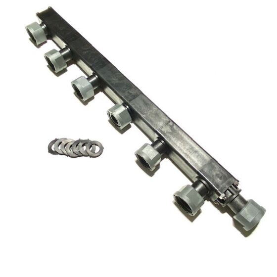 6-weg LEV verdeelunit met koppeling