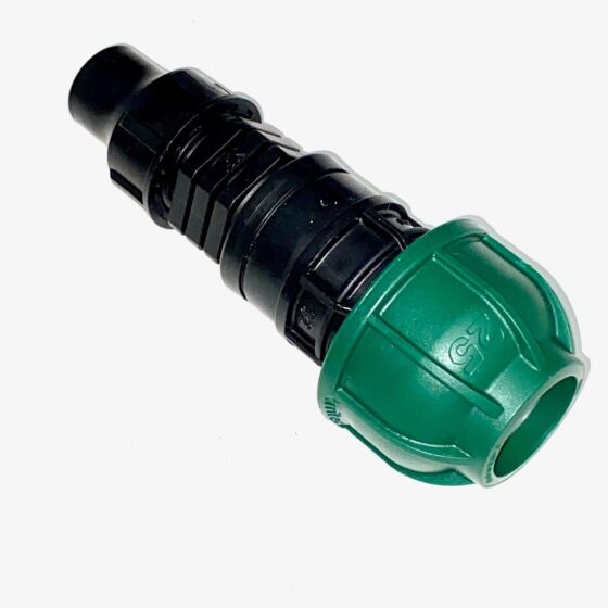 Overgangskoppeling PE 25mm naar druppelslang