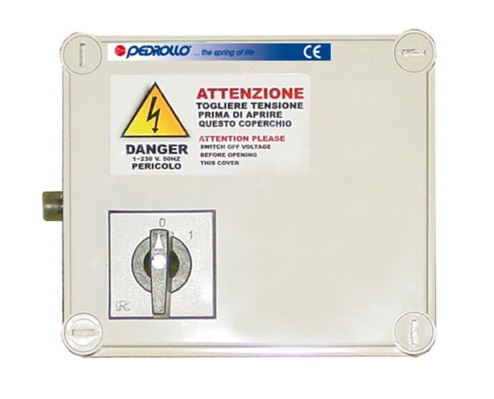Pedrollo aansluitkast bronpomp 230 Volt 2 PK QEM 200