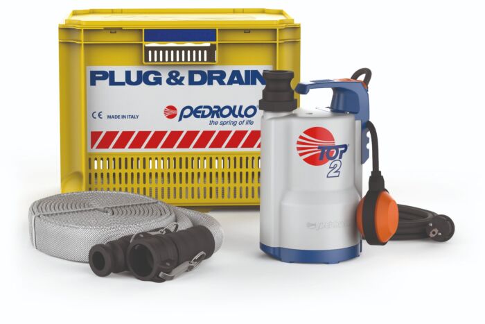 Pedrollo Plug&Drain set incl. Top Floor2