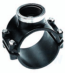 PP aanboorzadel met RVS ring