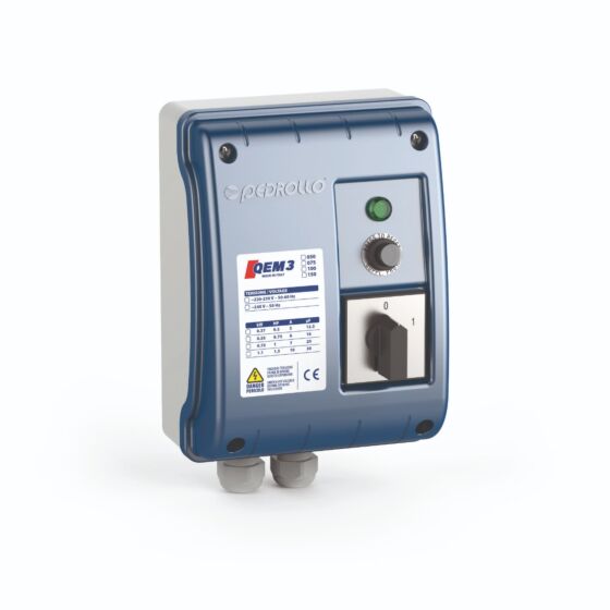 Pedrollo aansluitkast voor 3" bronpompen QEM/3-100 230V 0,75kW - 1PK 20μF 7A (3SR)