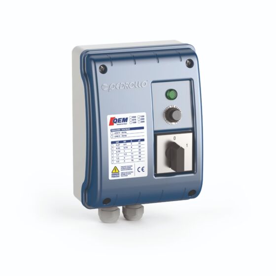 Pedrollo aansluitkast voor 4" 1-fase bronpompen QEM 050 230V - 0,37kW - 0,50PK - 20μF - 5A
