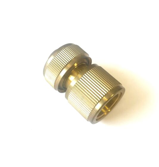 Messing slangkoppeling 13mm klik
