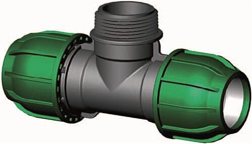 T-stuk bui.dr. 25 x 1/2"