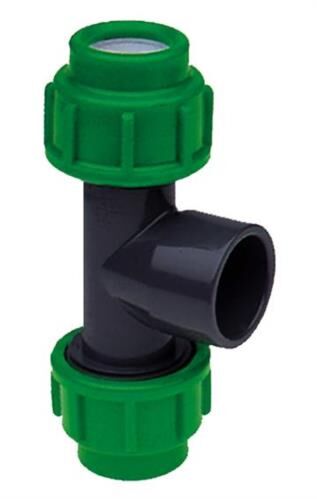 Klem T-stuk Pe x PVC x Pe = 25x32x25 mm