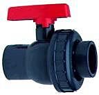 PVC kogelkr. e.w. 25 mm - 16 bar