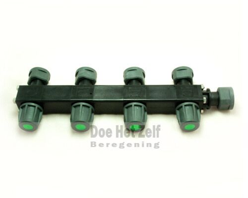 4-weg LEV verdeelunit afsluiter + koppeling