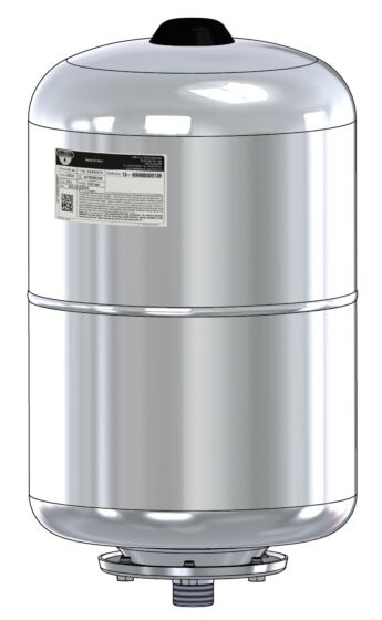Zilmet Membraantank 24ltr. vert. RVS