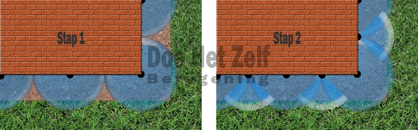 plantenborders beregenen stap 1 en 2